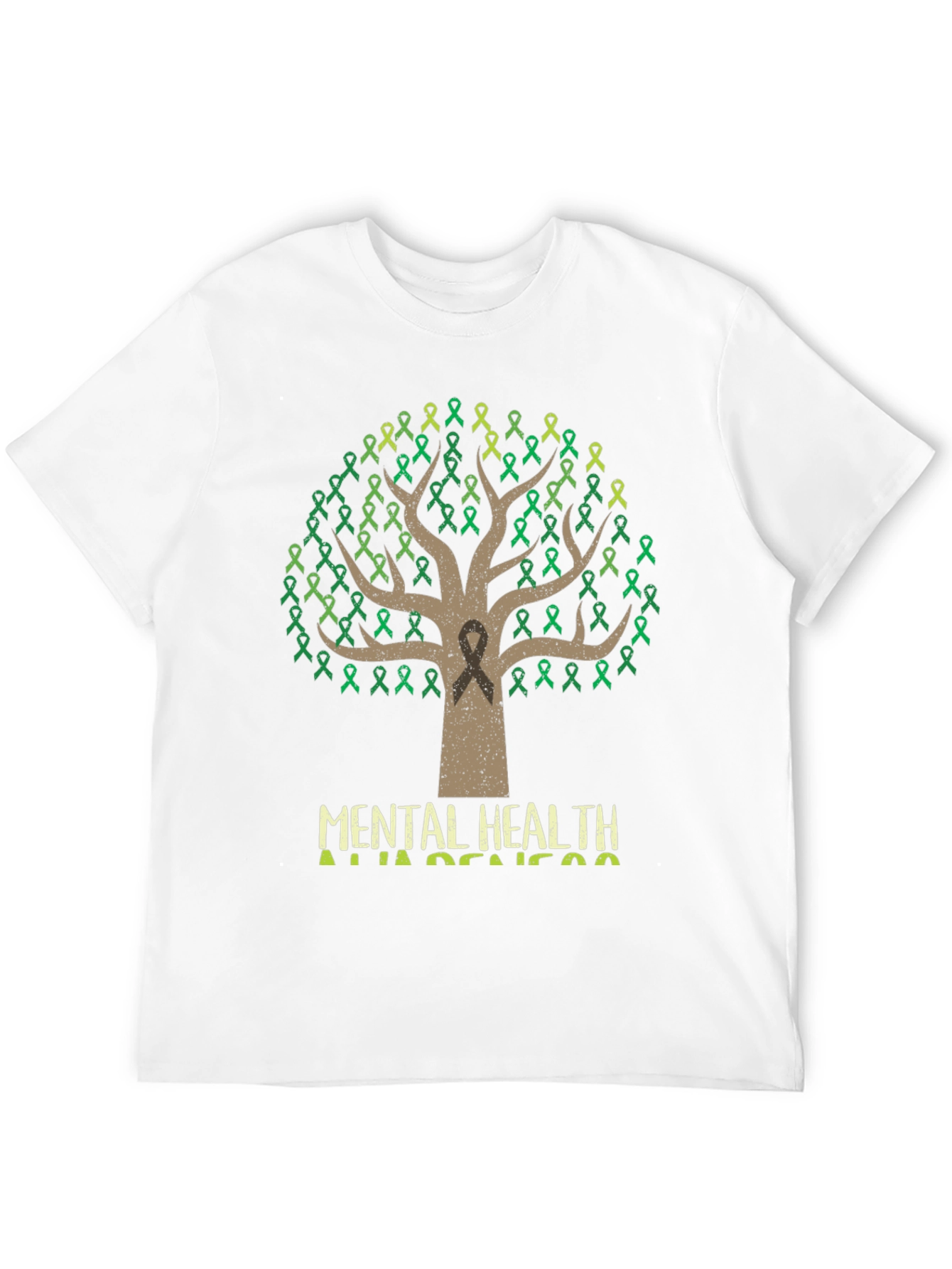 Mental Health Awareness Ribbon Tree T-Shirt