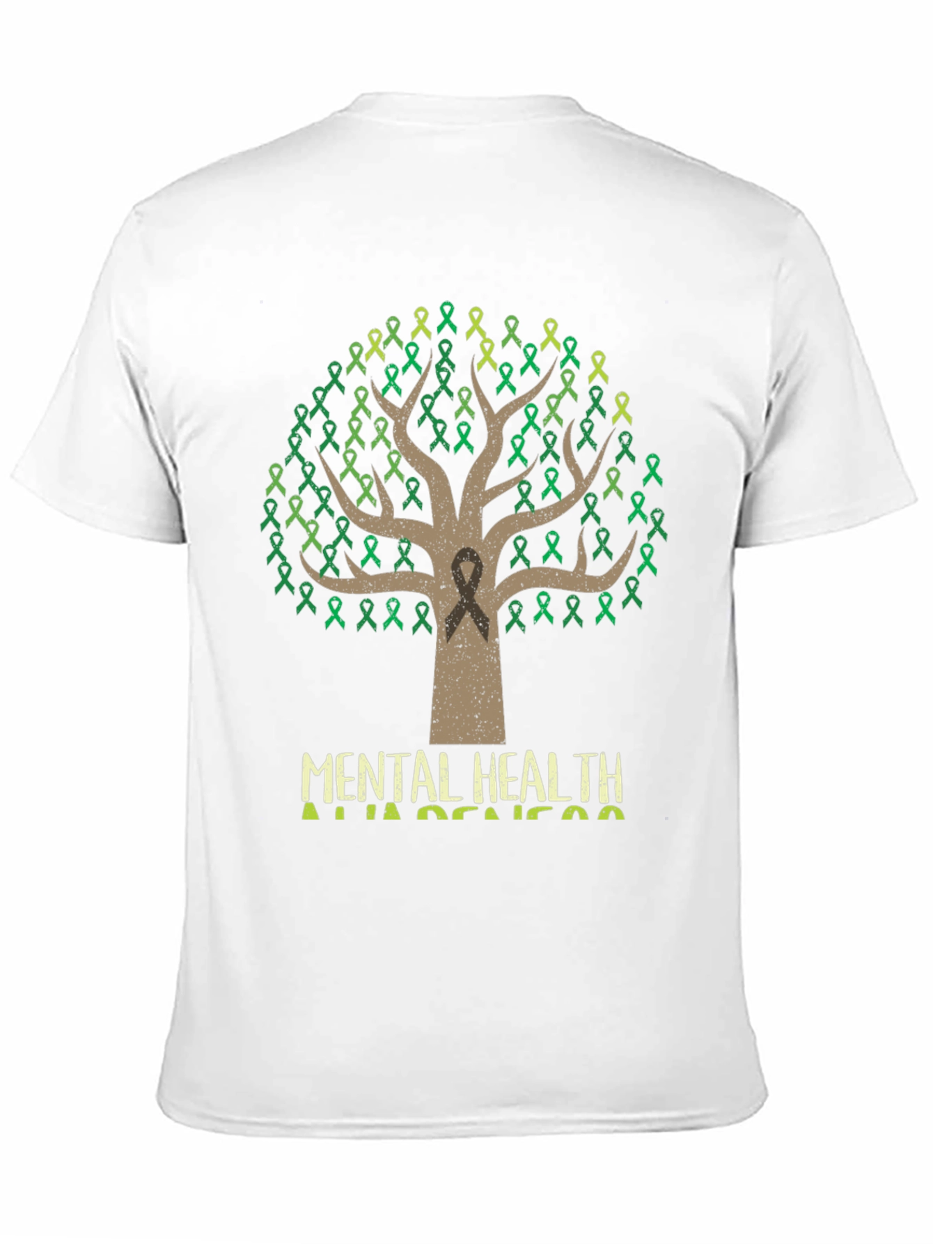 Mental Health Awareness Ribbon Tree T-Shirt