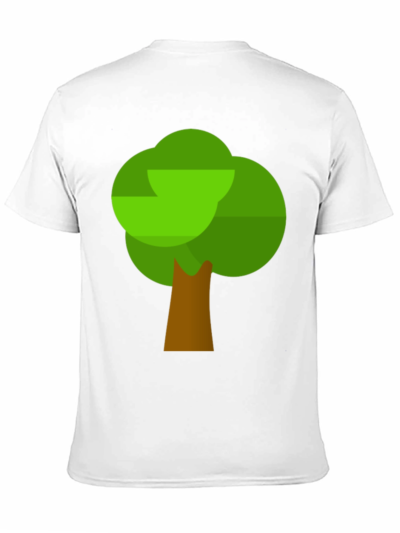 Cartoon Tree Graphic T-Shirt - Black Cotton Tee