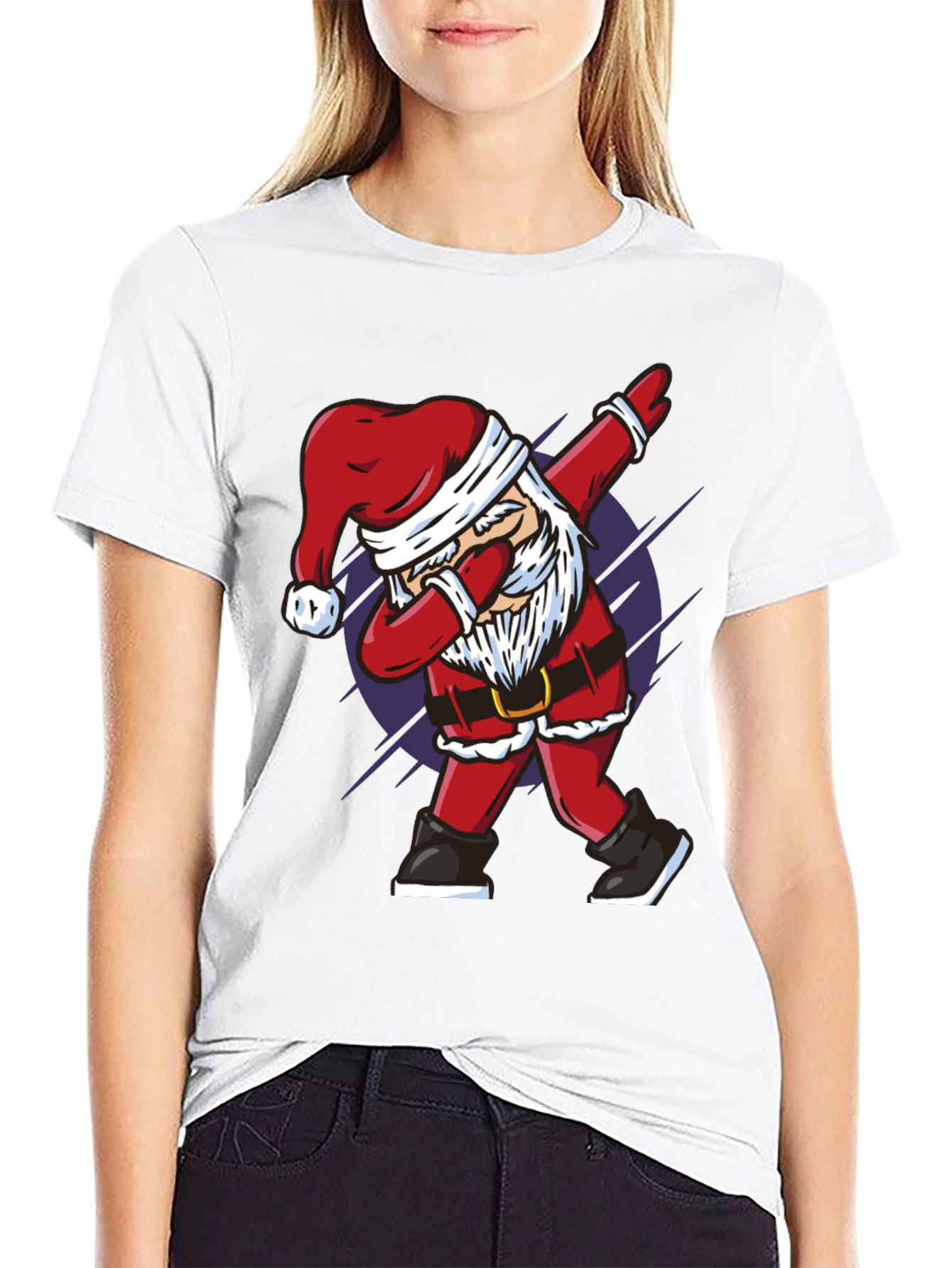 Dabbing Santa Graphic Tee - Holiday Cheer