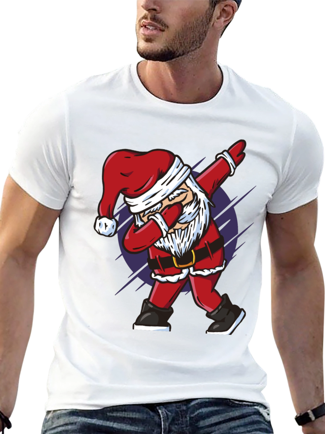 Dabbing Santa Graphic Tee - Holiday Cheer