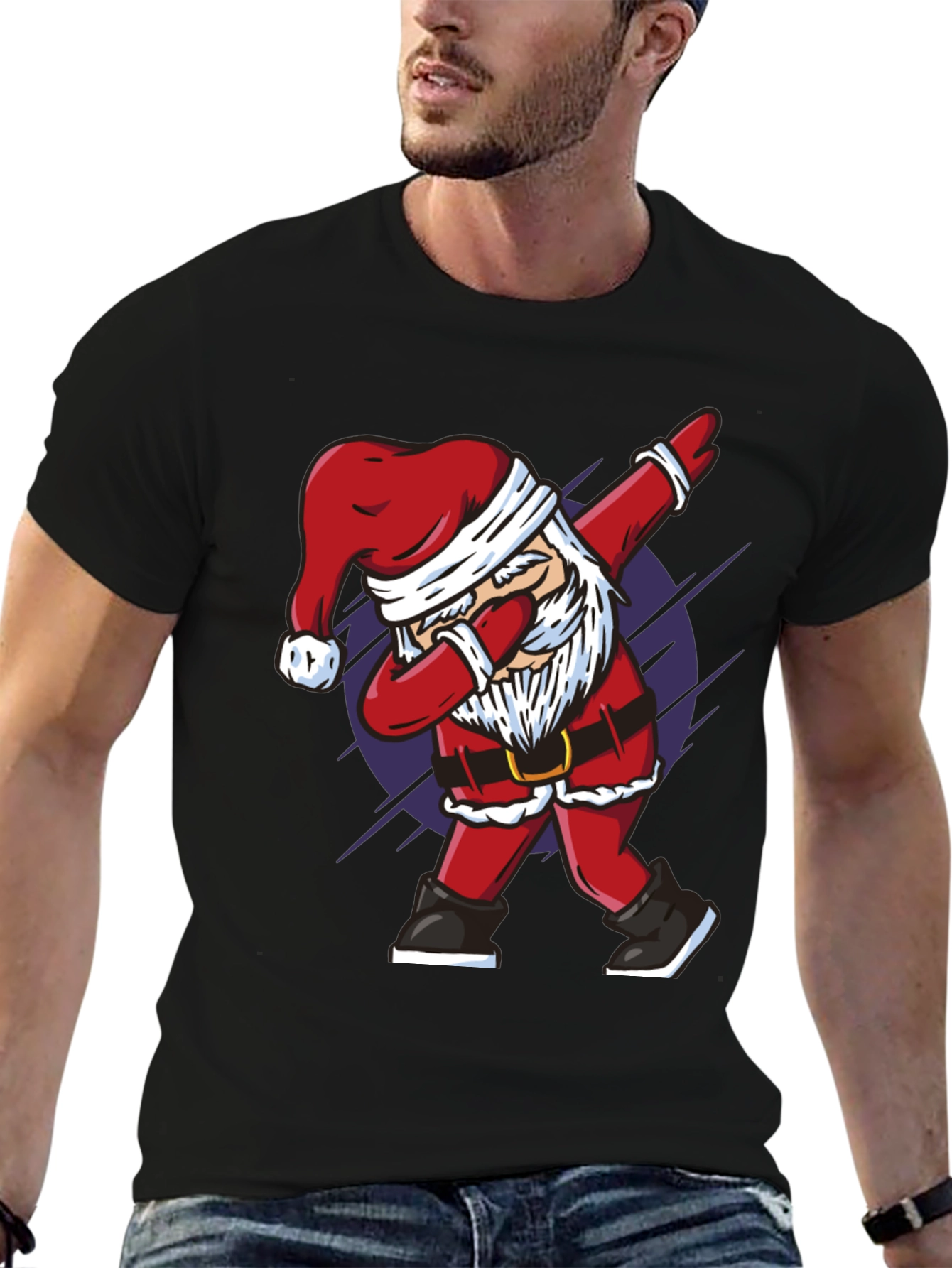 Dabbing Santa Graphic Tee - Holiday Cheer