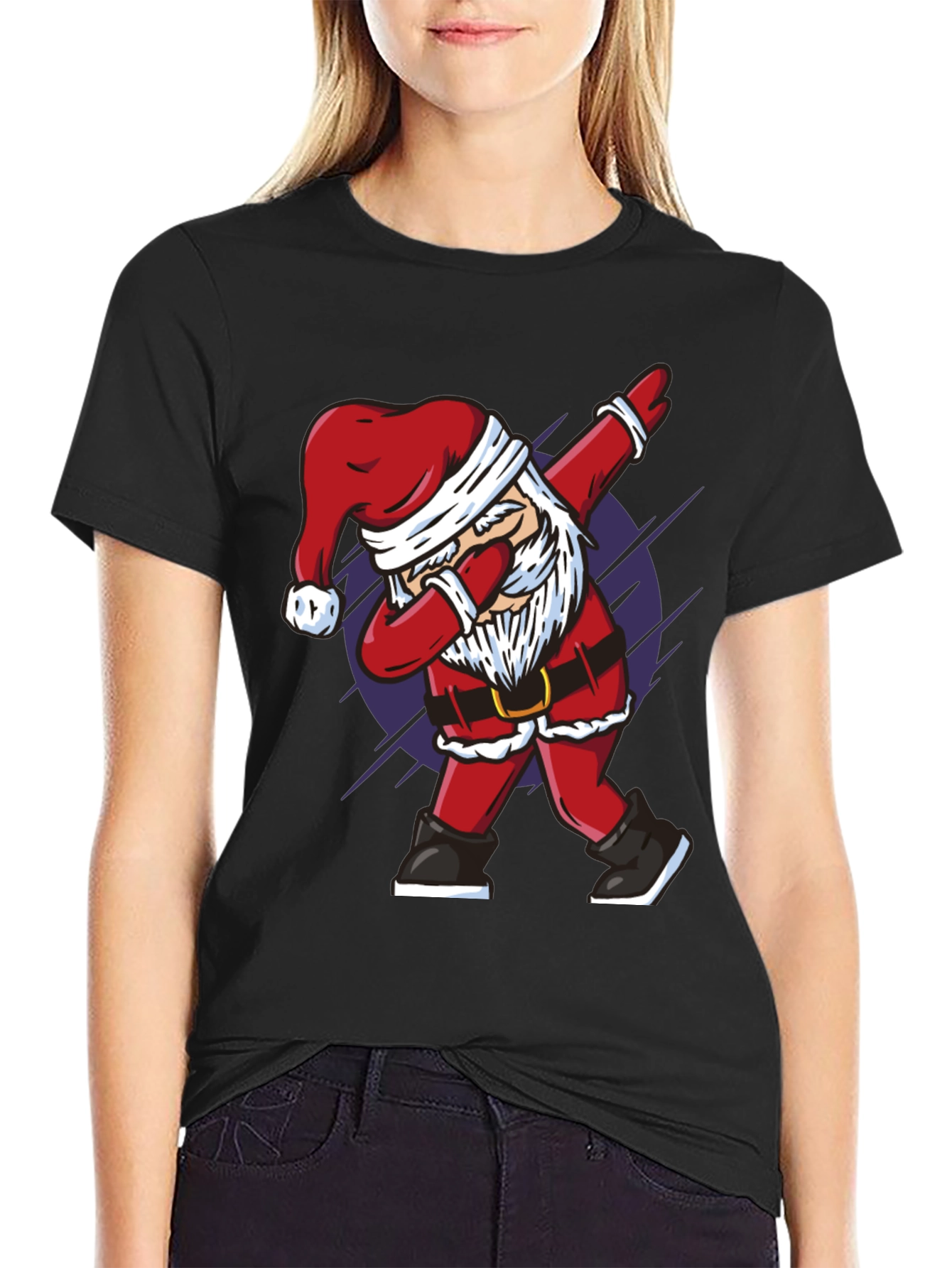 Dabbing Santa Graphic Tee - Holiday Cheer