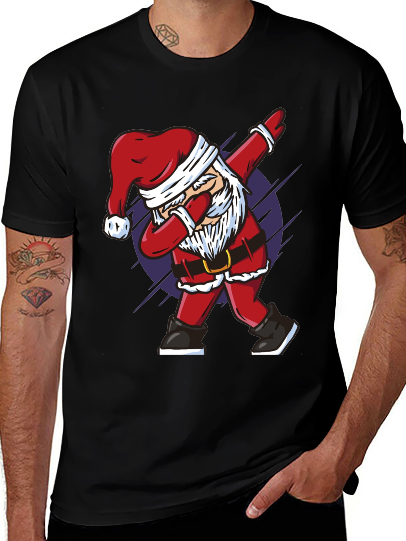 Dabbing Santa Graphic Tee - Holiday Cheer
