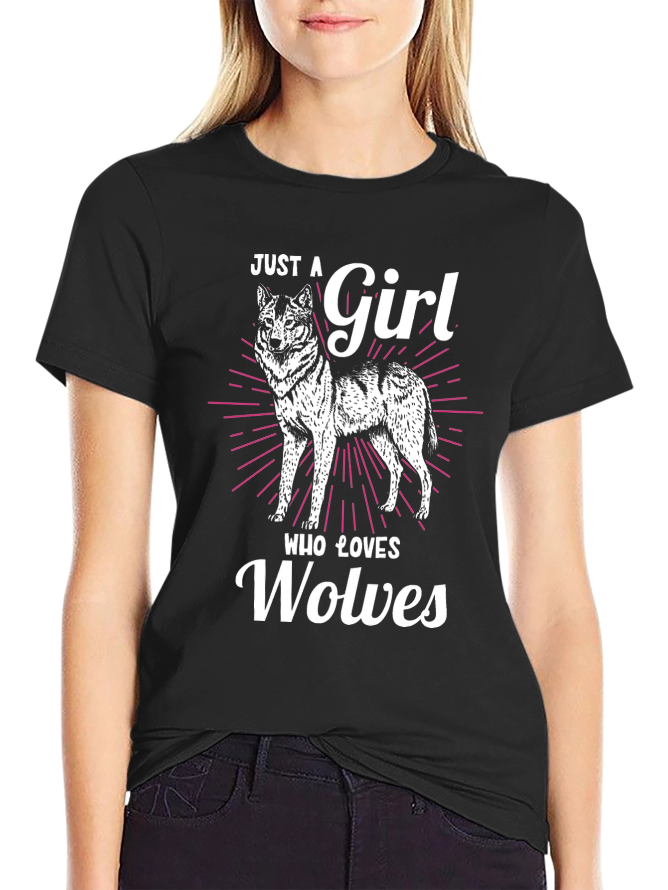 Just A Girl Who Loves Wolves T-Shirt