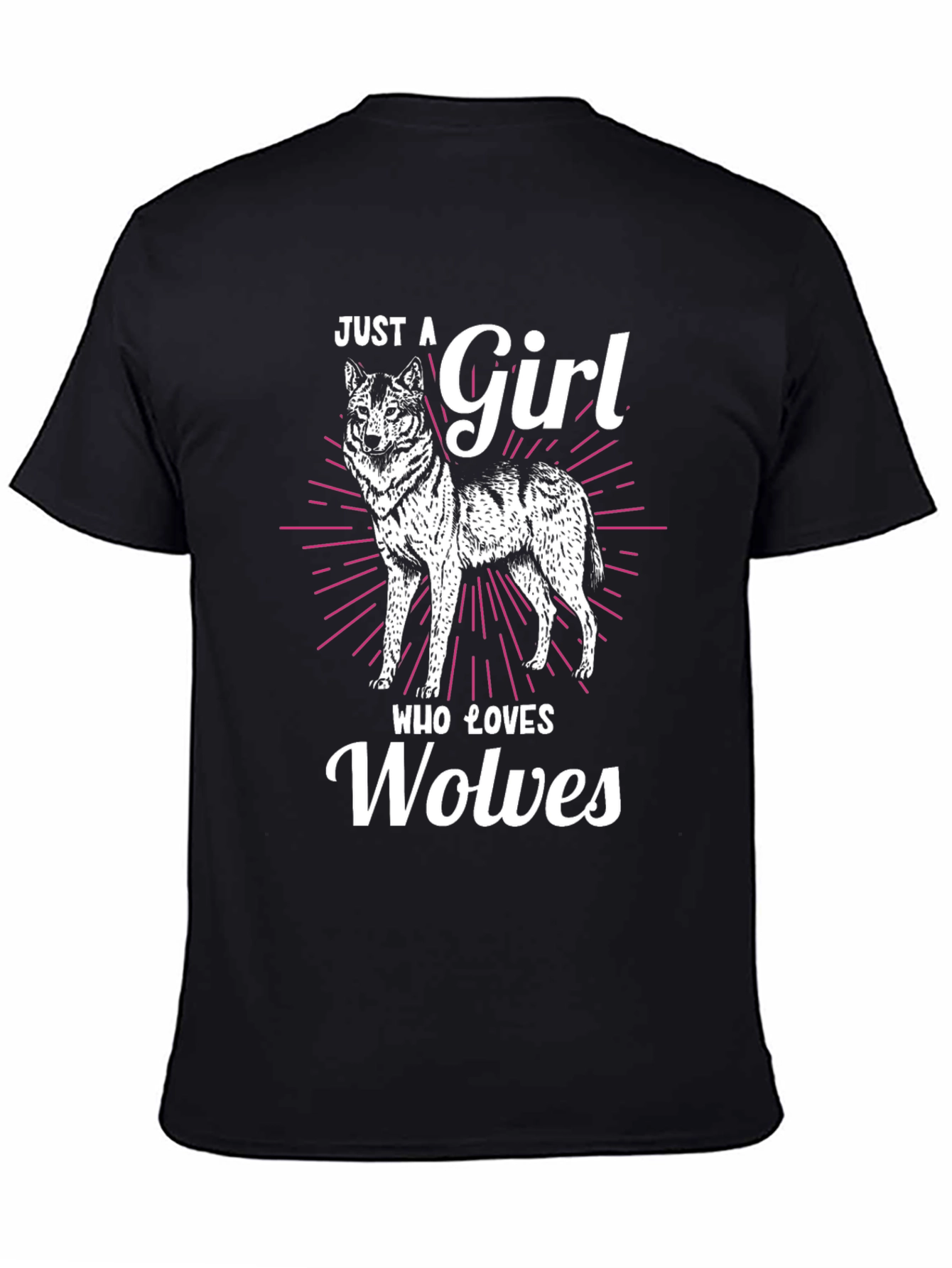 Just A Girl Who Loves Wolves T-Shirt