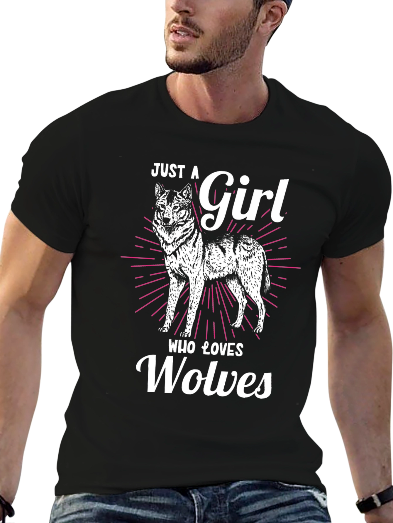 Just A Girl Who Loves Wolves T-Shirt