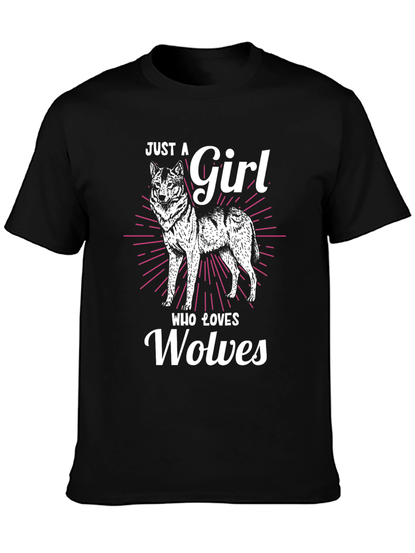 Just A Girl Who Loves Wolves T-Shirt