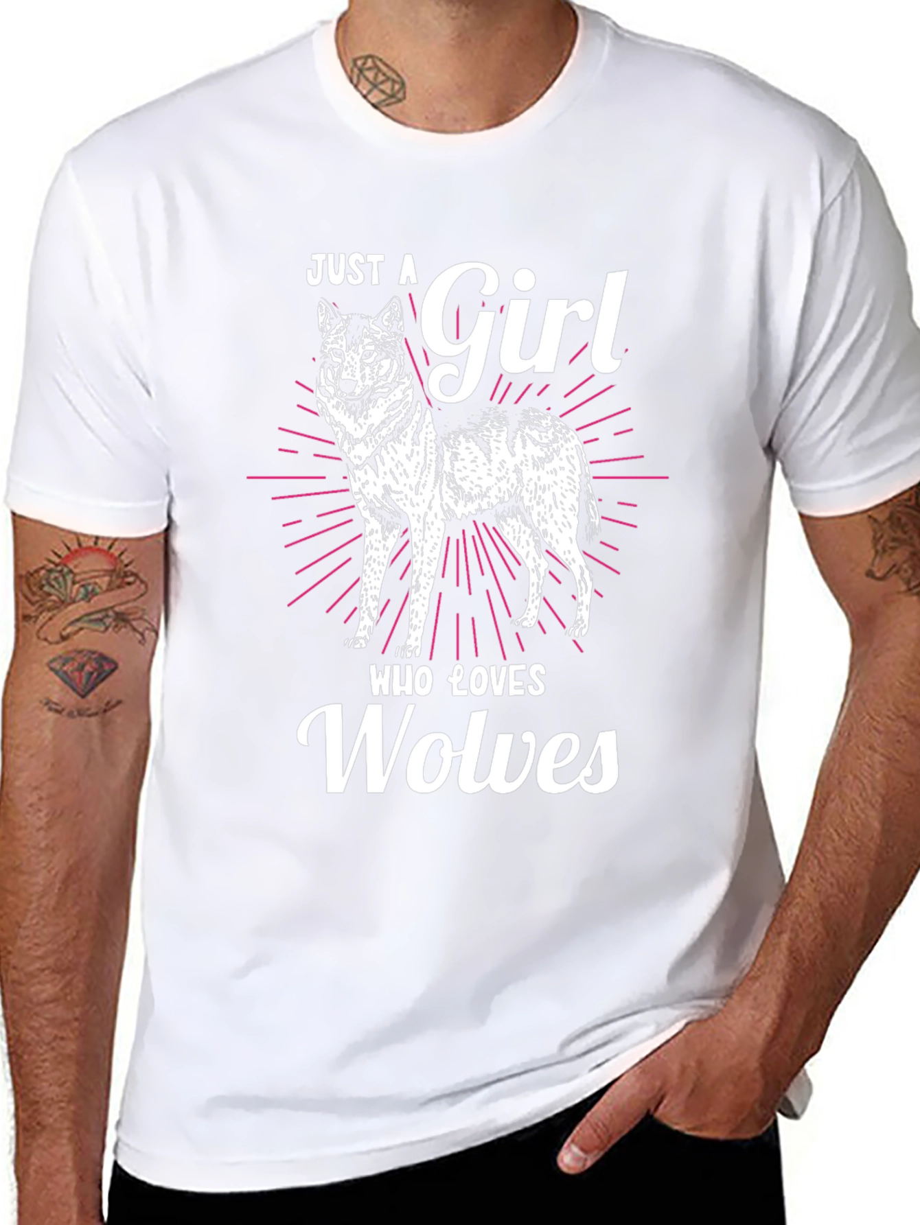 Just A Girl Who Loves Wolves T-Shirt
