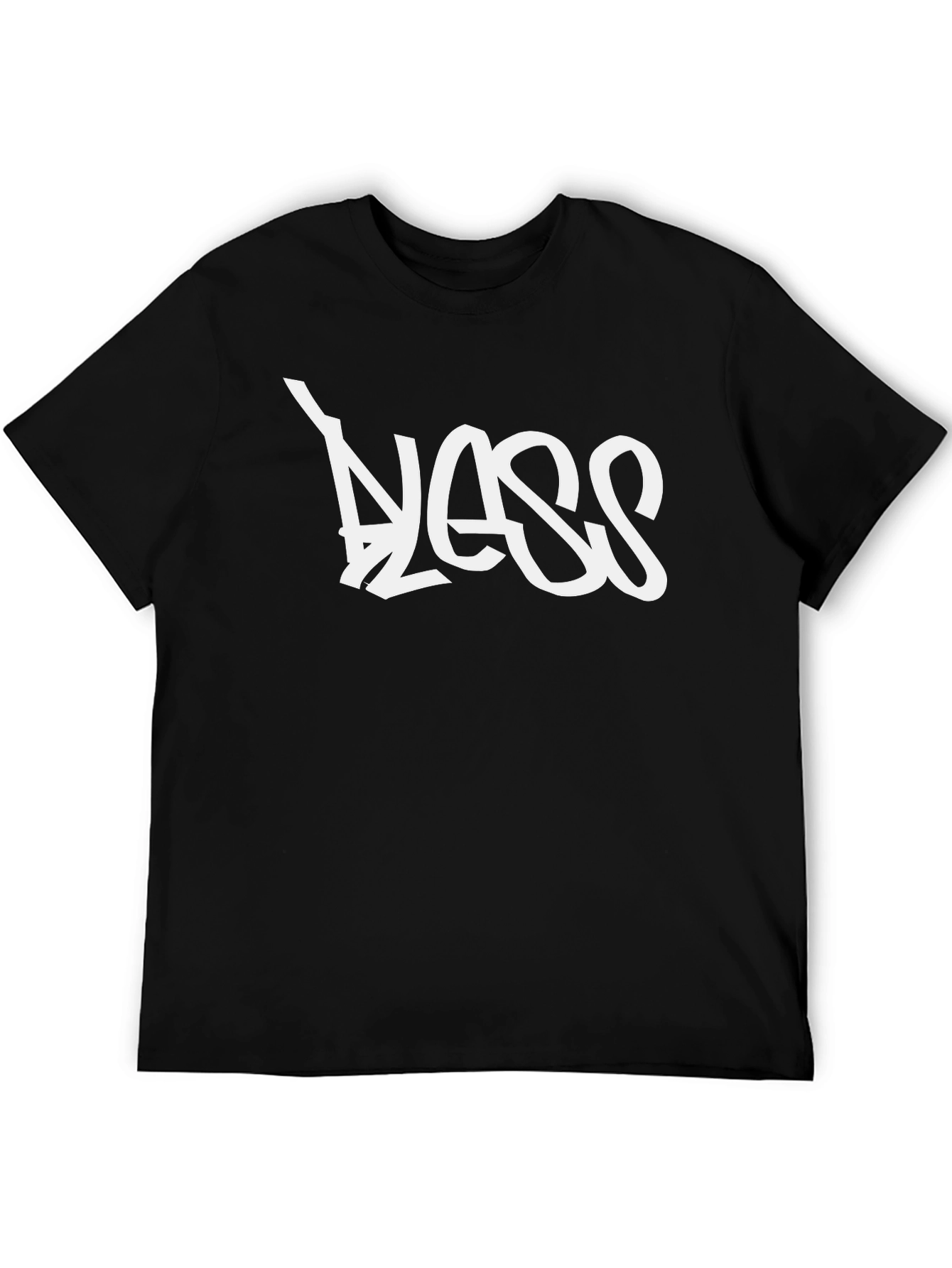 Bless Graffiti Style Black Tee