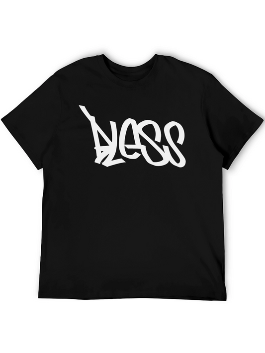 Bless Graffiti Style Black Tee