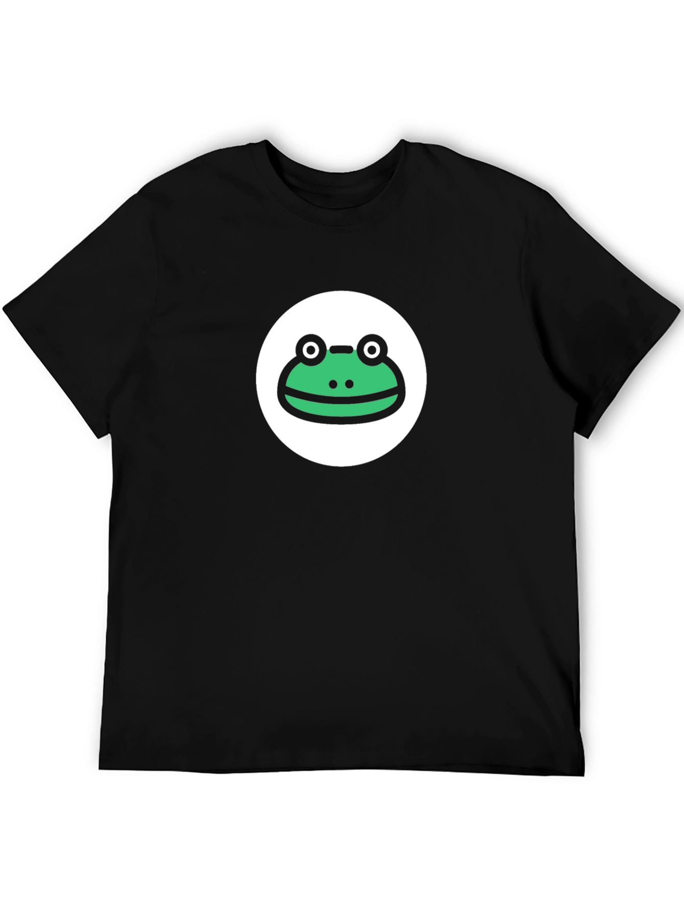 Frog Face Graphic Tee - Mens Black T-Shirt