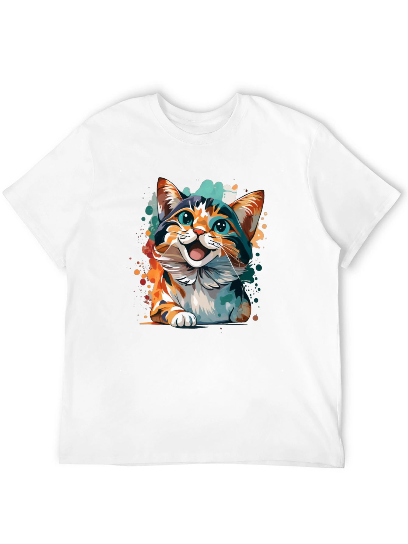Cat Art Graphic Tee - Fun & Unique Design