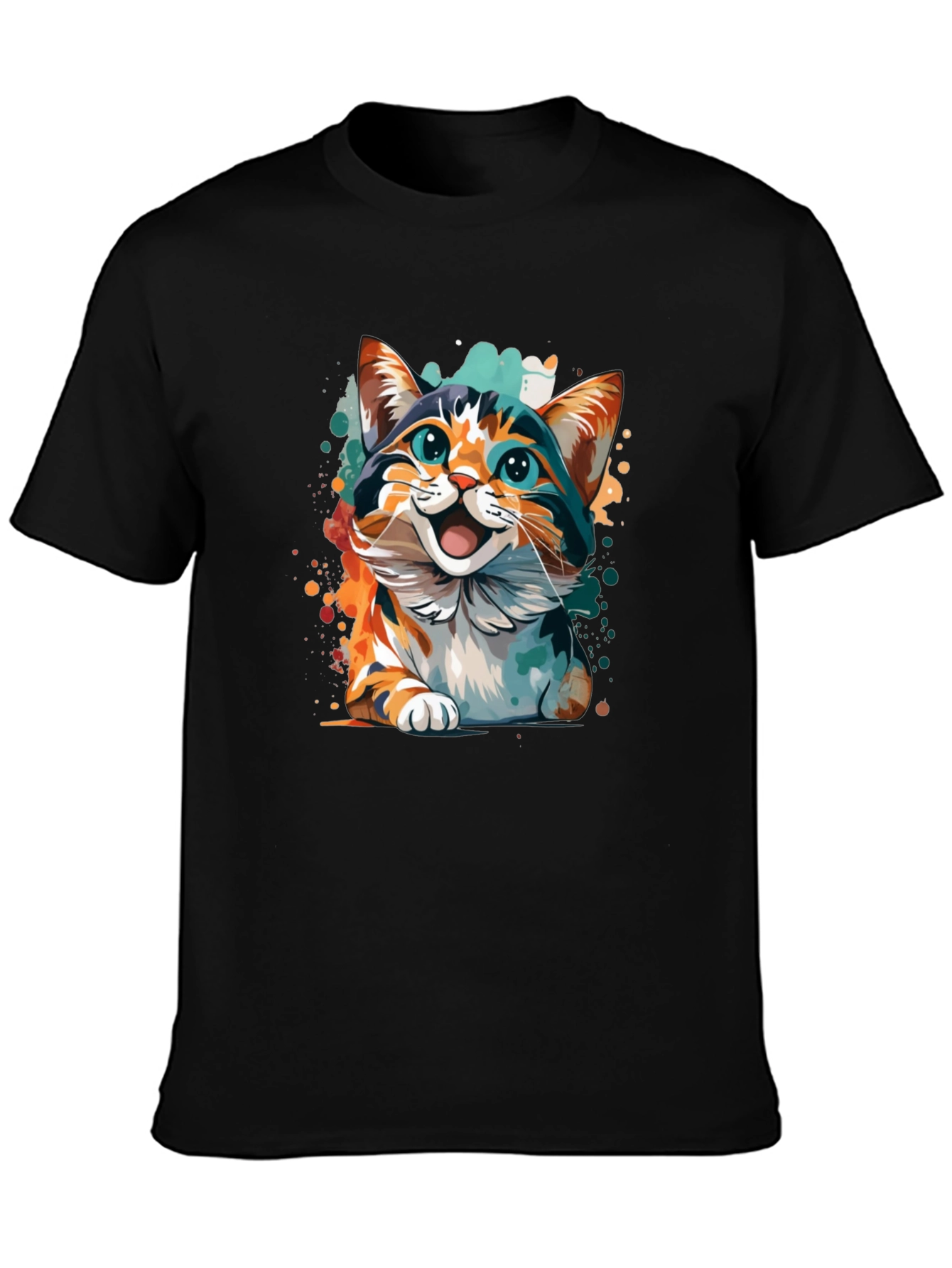 Cat Art Graphic Tee - Fun & Unique Design