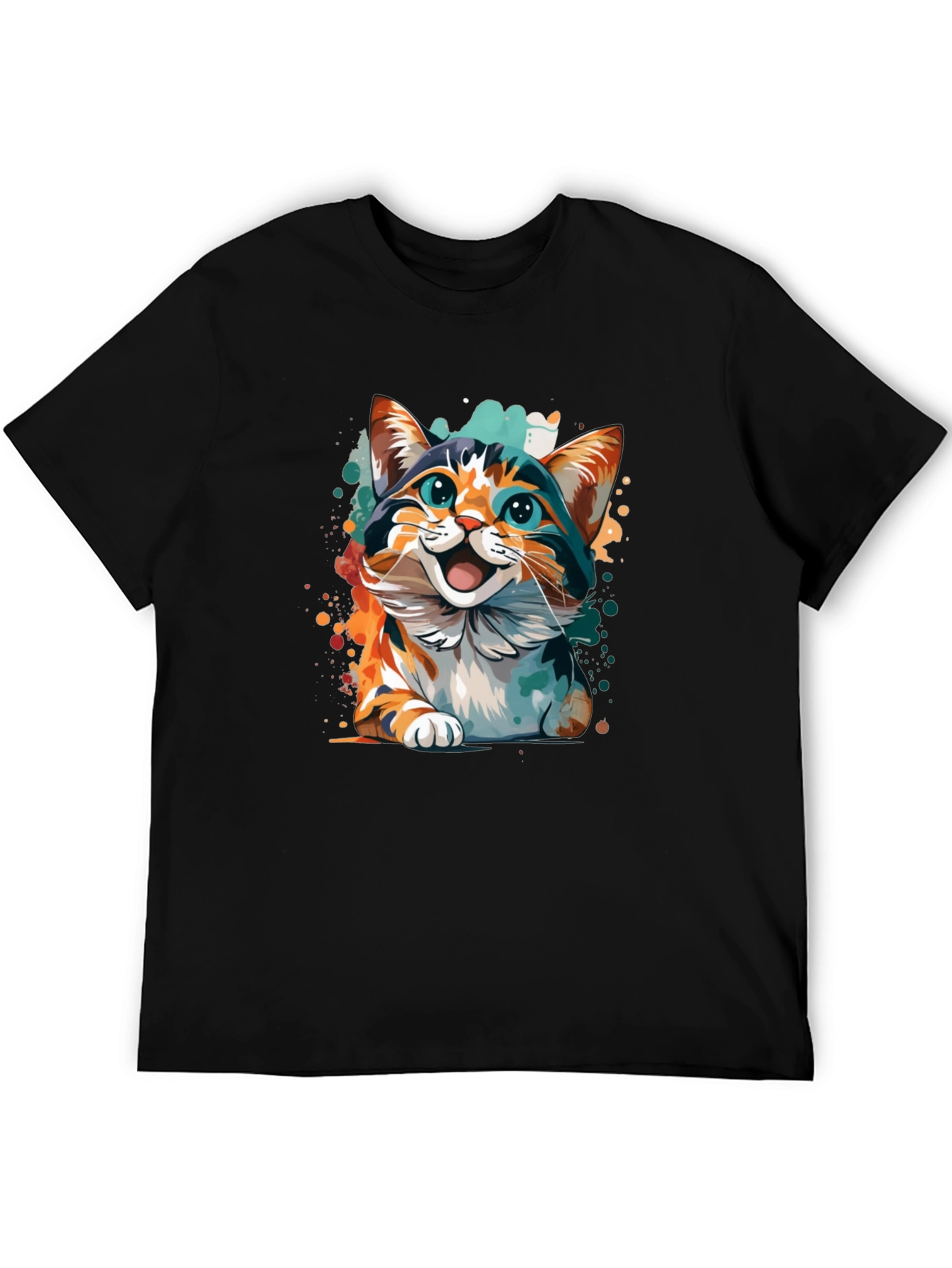 Cat Art Graphic Tee - Fun & Unique Design