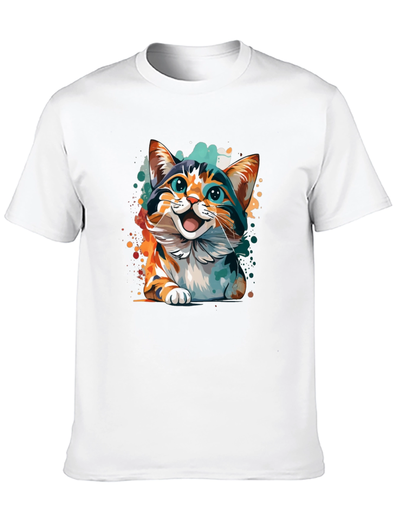 Cat Art Graphic Tee - Fun & Unique Design