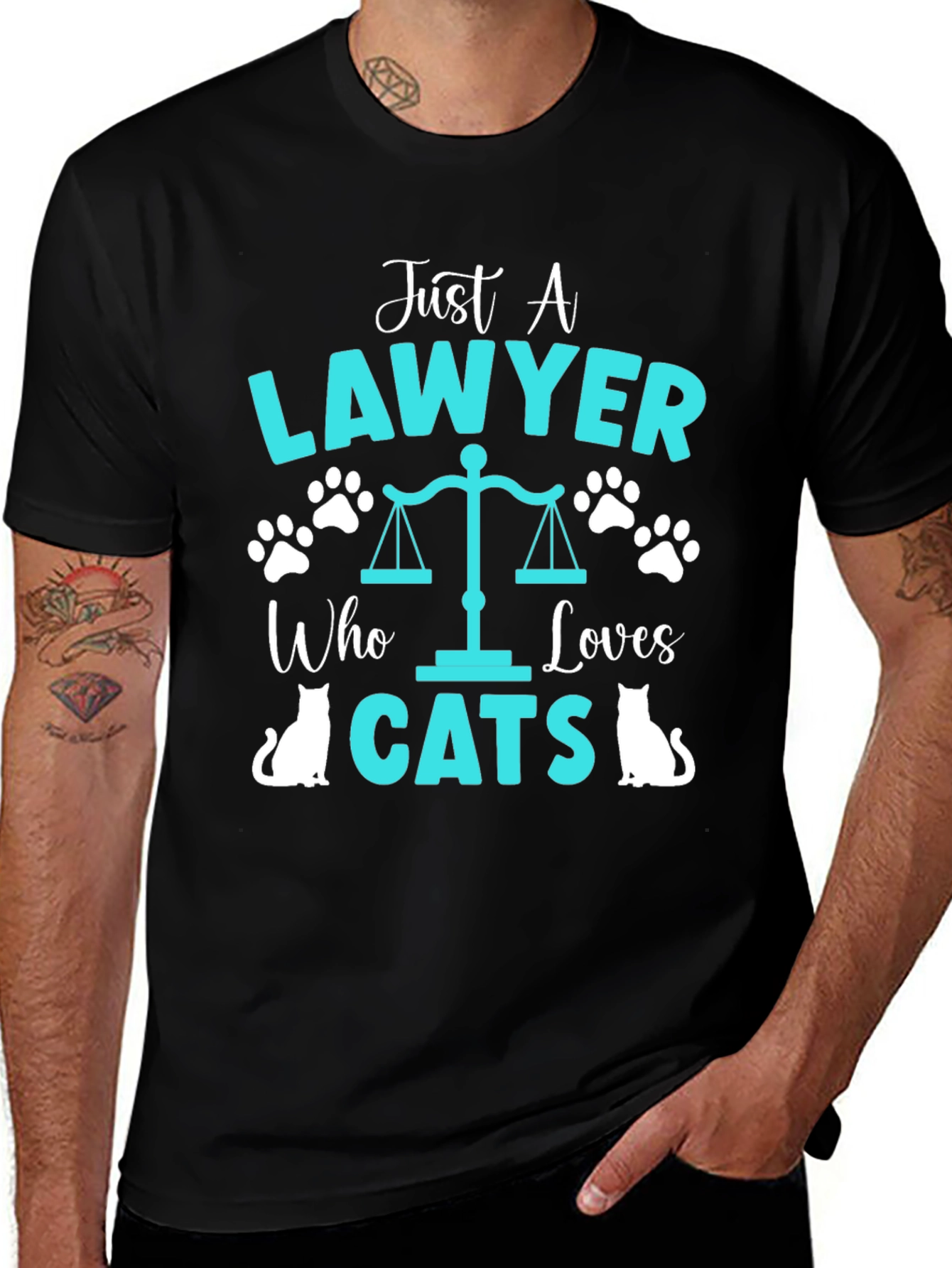 Lawyer Cat Lover T-Shirt - Funny Attorney Gift