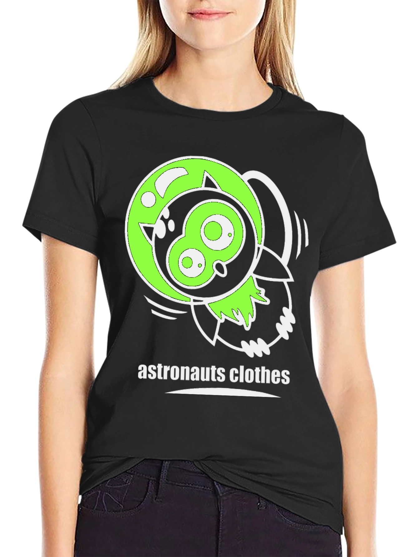 Astronauts Clothes Black Graphic Tee
