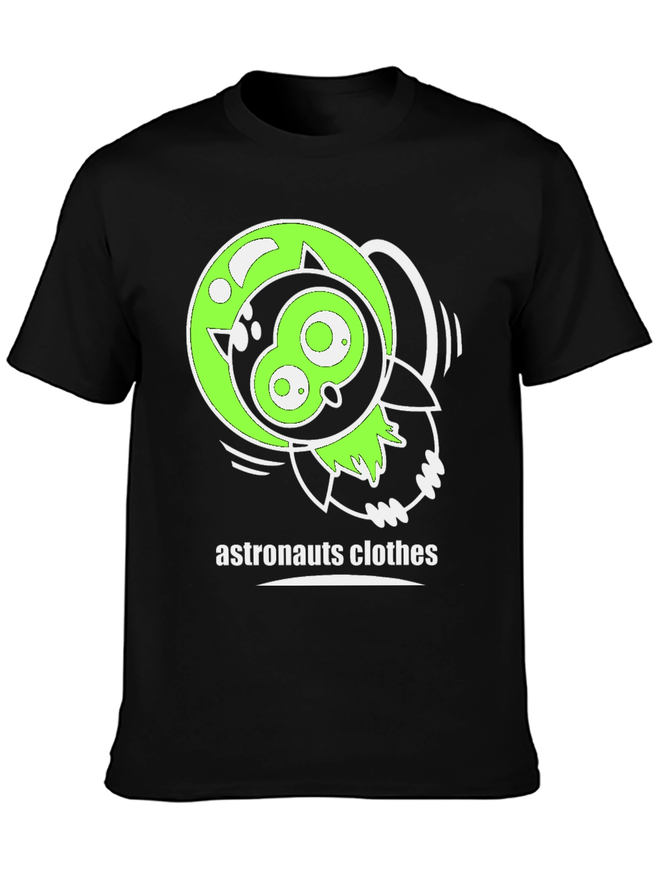 Astronauts Clothes Black Graphic Tee