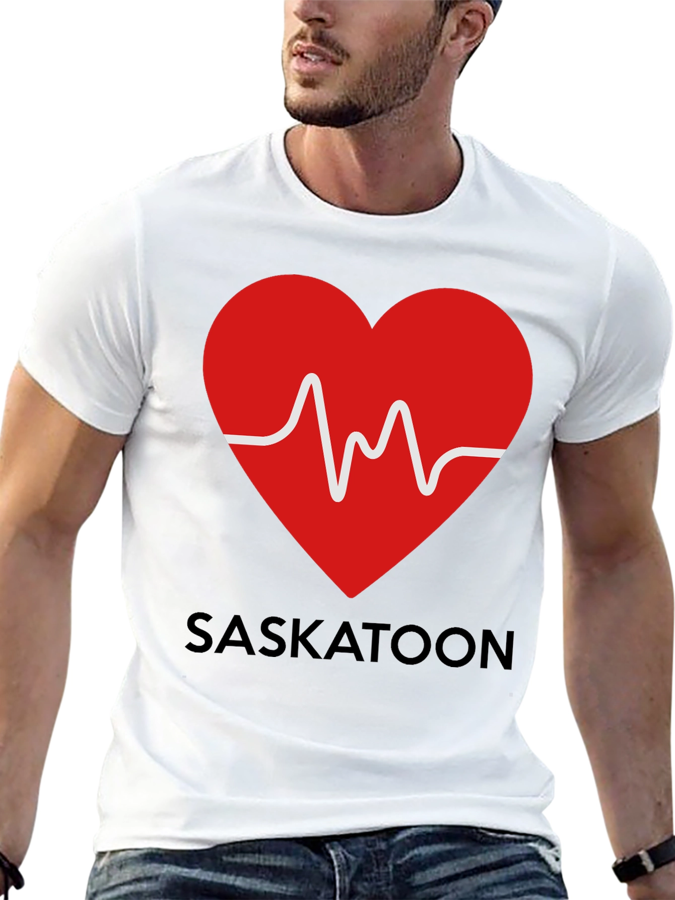 Saskatoon Heartbeat T-Shirt - Show Your City Love!