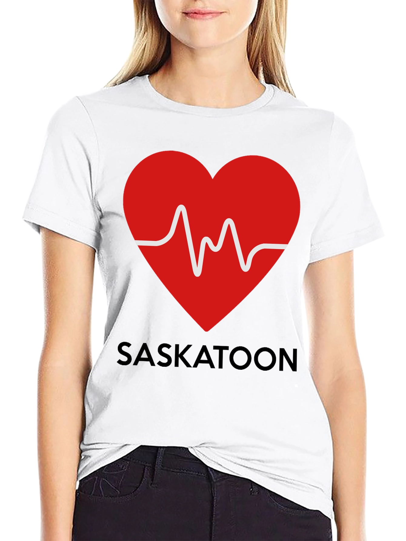 Saskatoon Heartbeat T-Shirt - Show Your City Love!