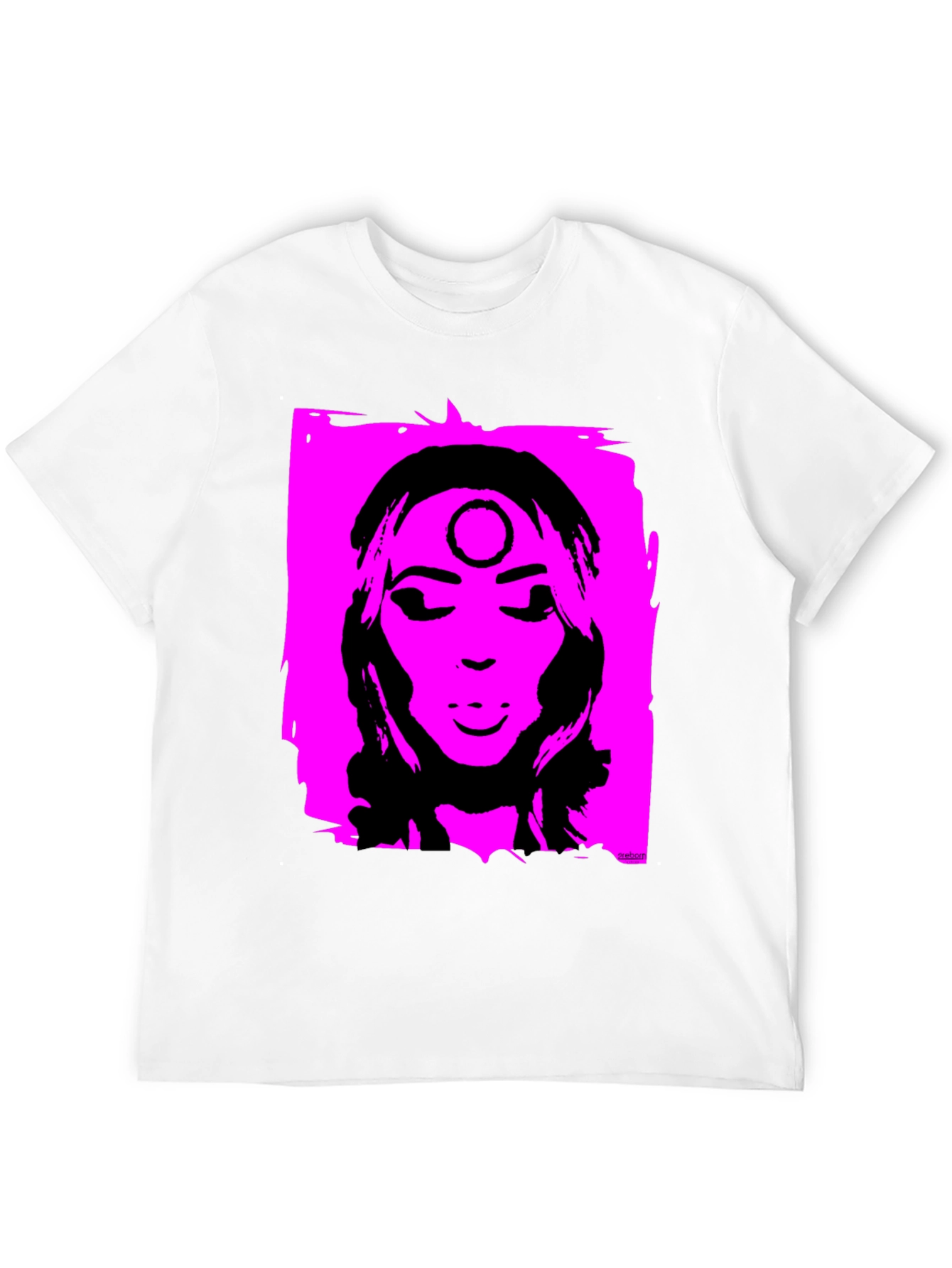 Unique Graphic T-Shirt - Pink & Black Design