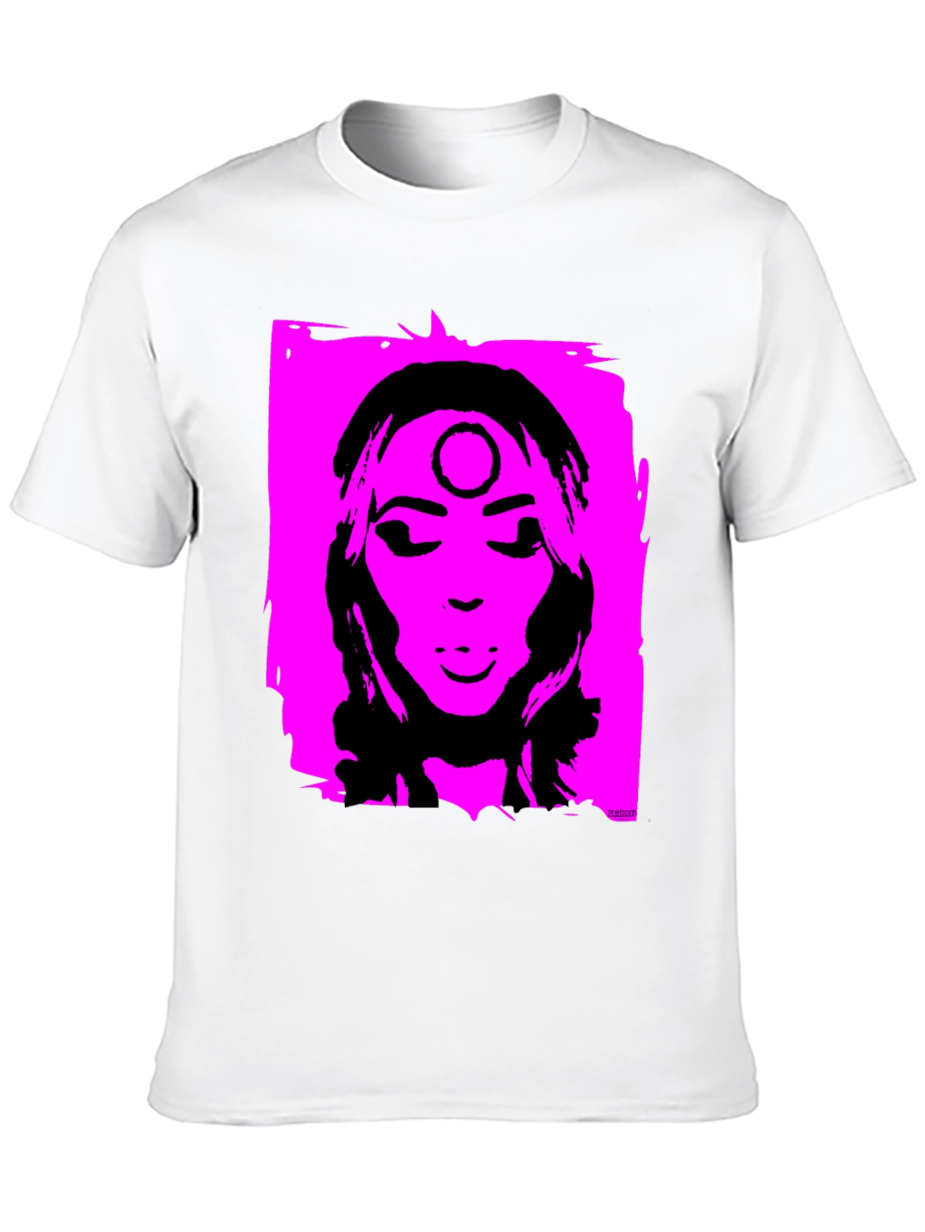 Unique Graphic T-Shirt - Pink & Black Design