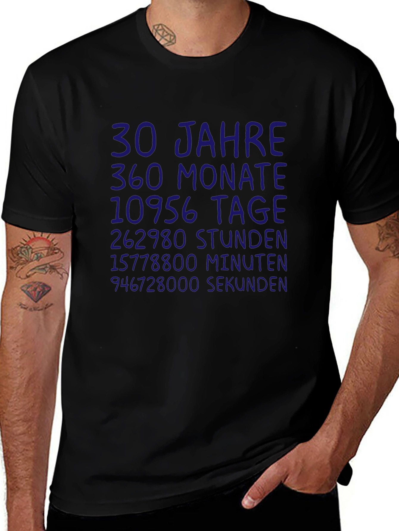 30 Years Anniversary T-Shirt - German Text Print