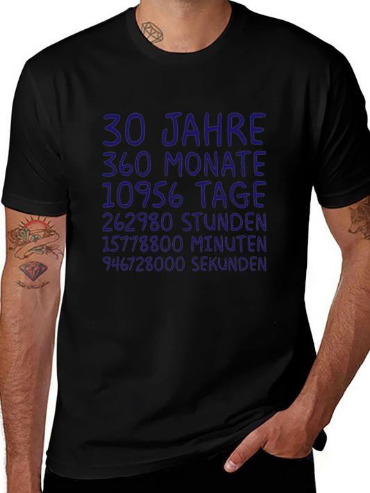 30 Years Anniversary T-Shirt - German Text Print