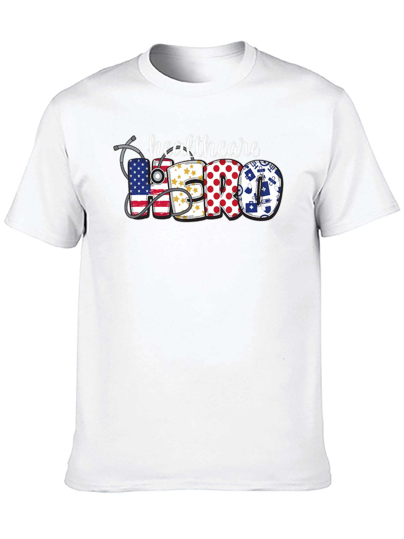 Healthcare Hero Graphic T-Shirt - Unisex Black Tee