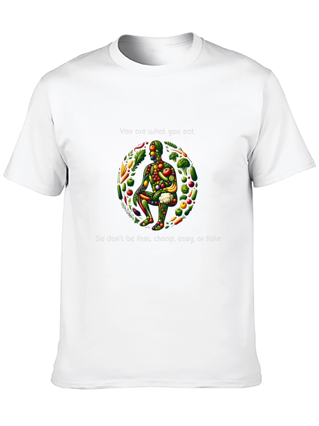 You Are What You Eat Black Graphic Tee