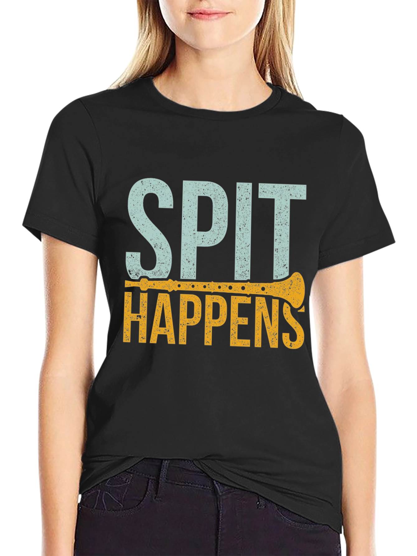 Spit Happens T-Shirt | Funny Music Lover Tee