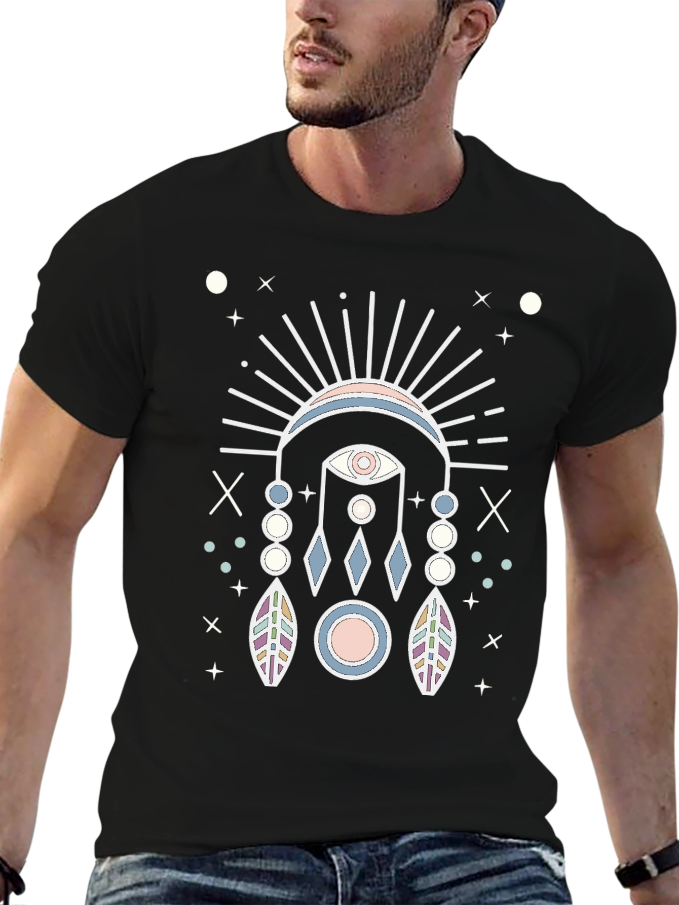 Mystic Eye Graphic Tee - Unisex Black T-Shirt