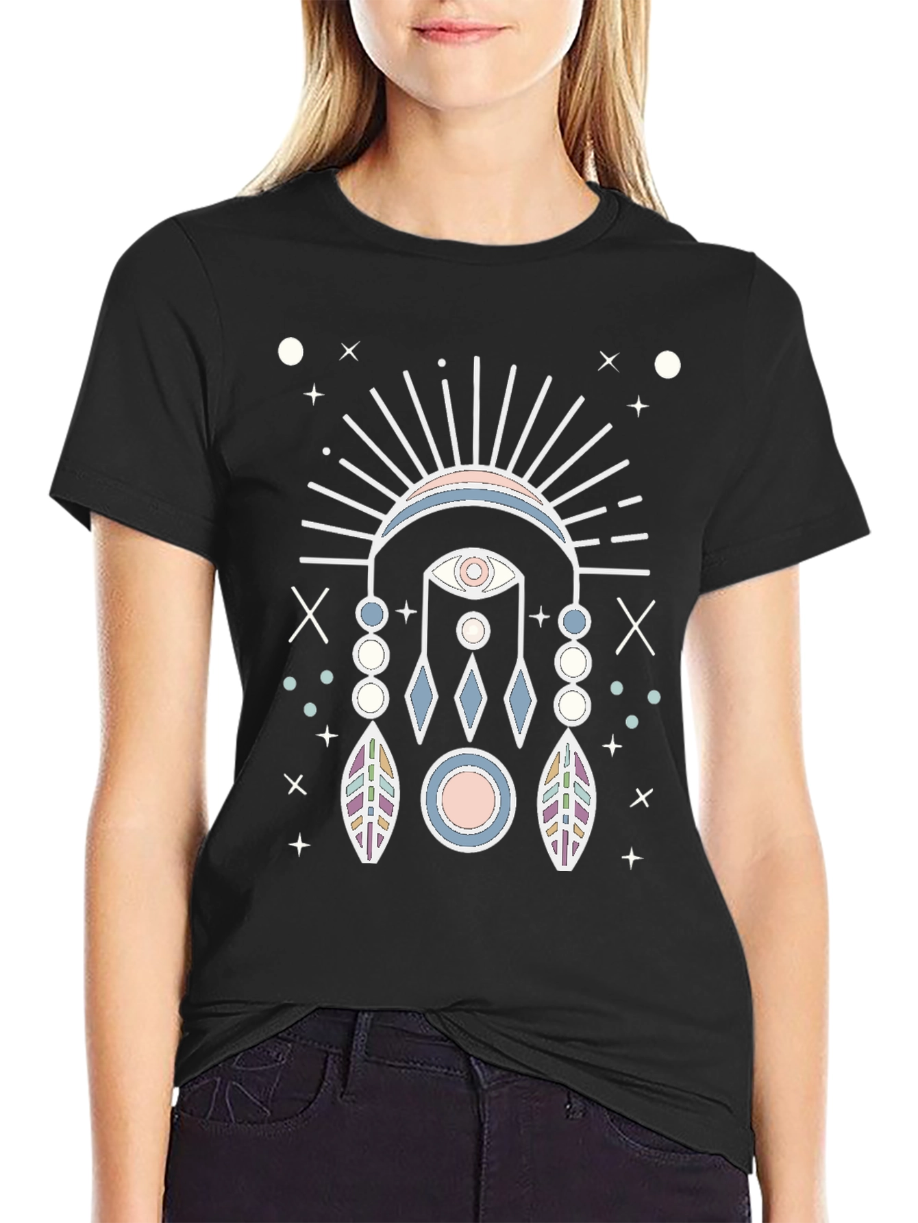 Mystic Eye Graphic Tee - Unisex Black T-Shirt