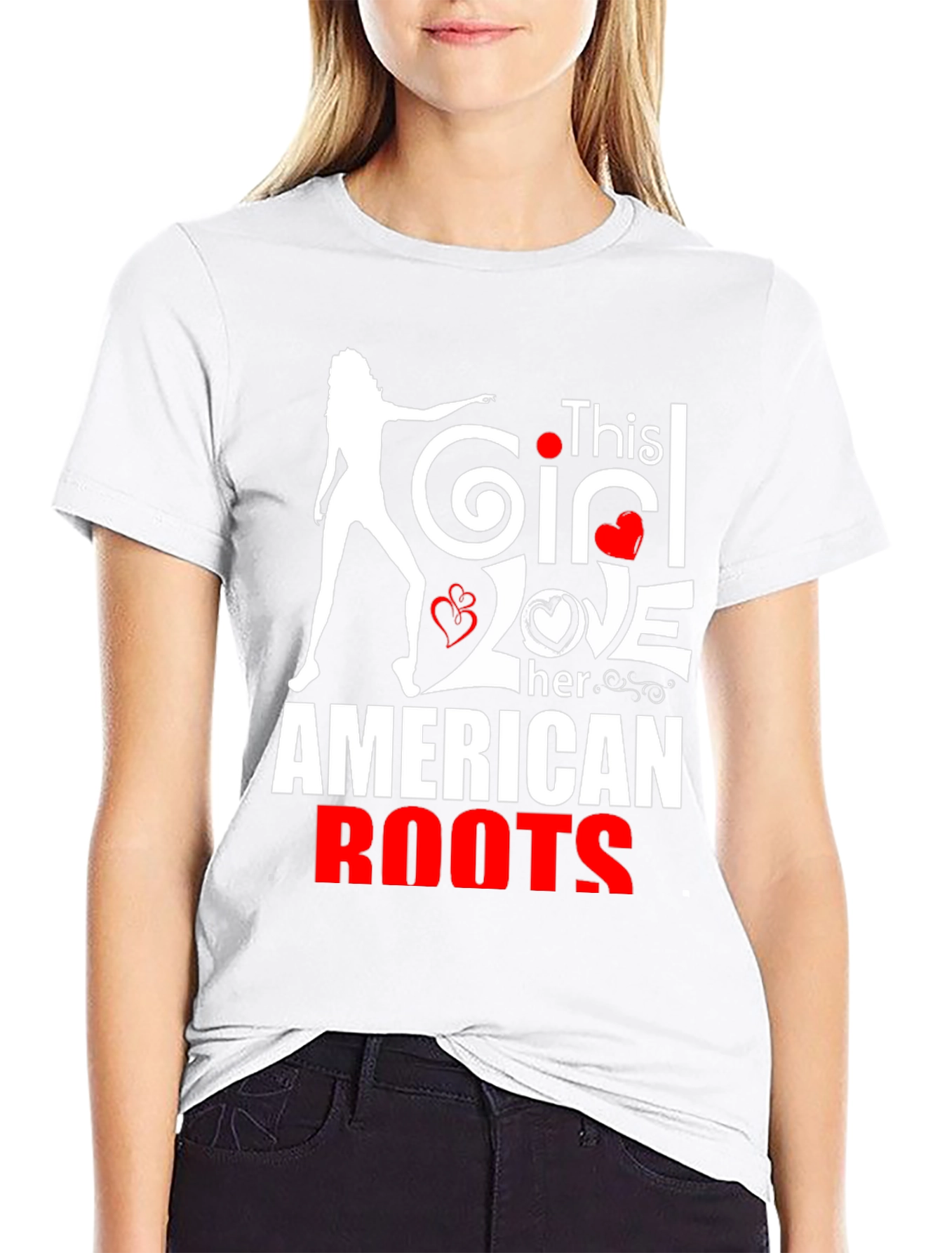 This Girl Loves Her American Roots T-Shirt