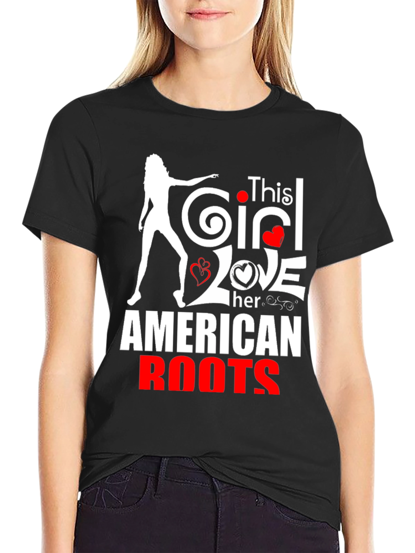 This Girl Loves Her American Roots T-Shirt