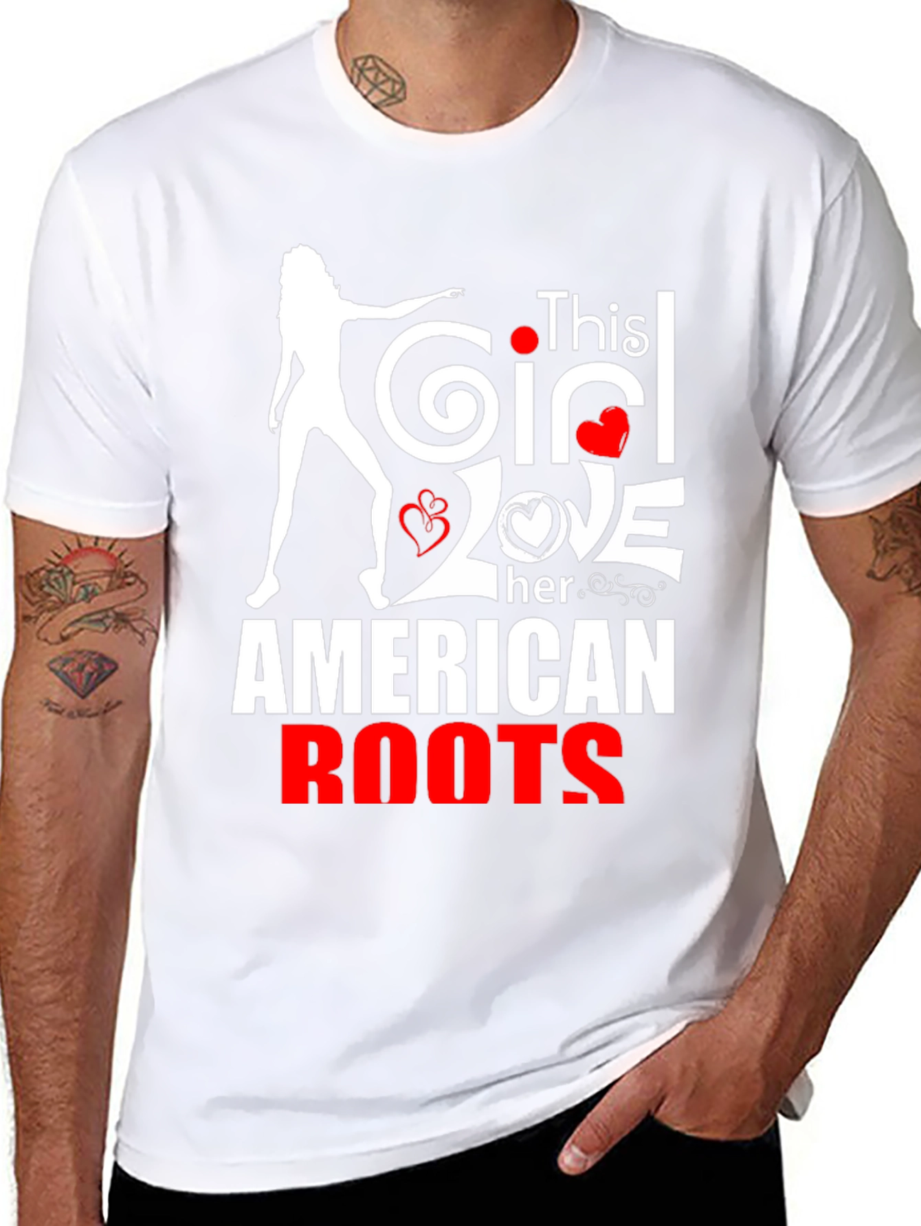 This Girl Loves Her American Roots T-Shirt