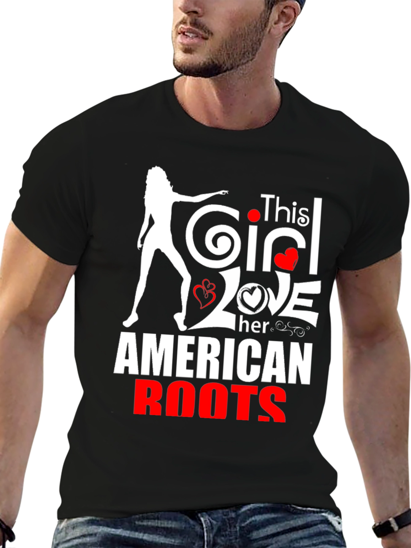 This Girl Loves Her American Roots T-Shirt