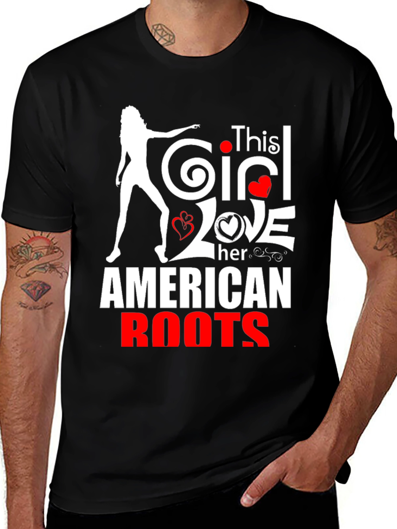 This Girl Loves Her American Roots T-Shirt