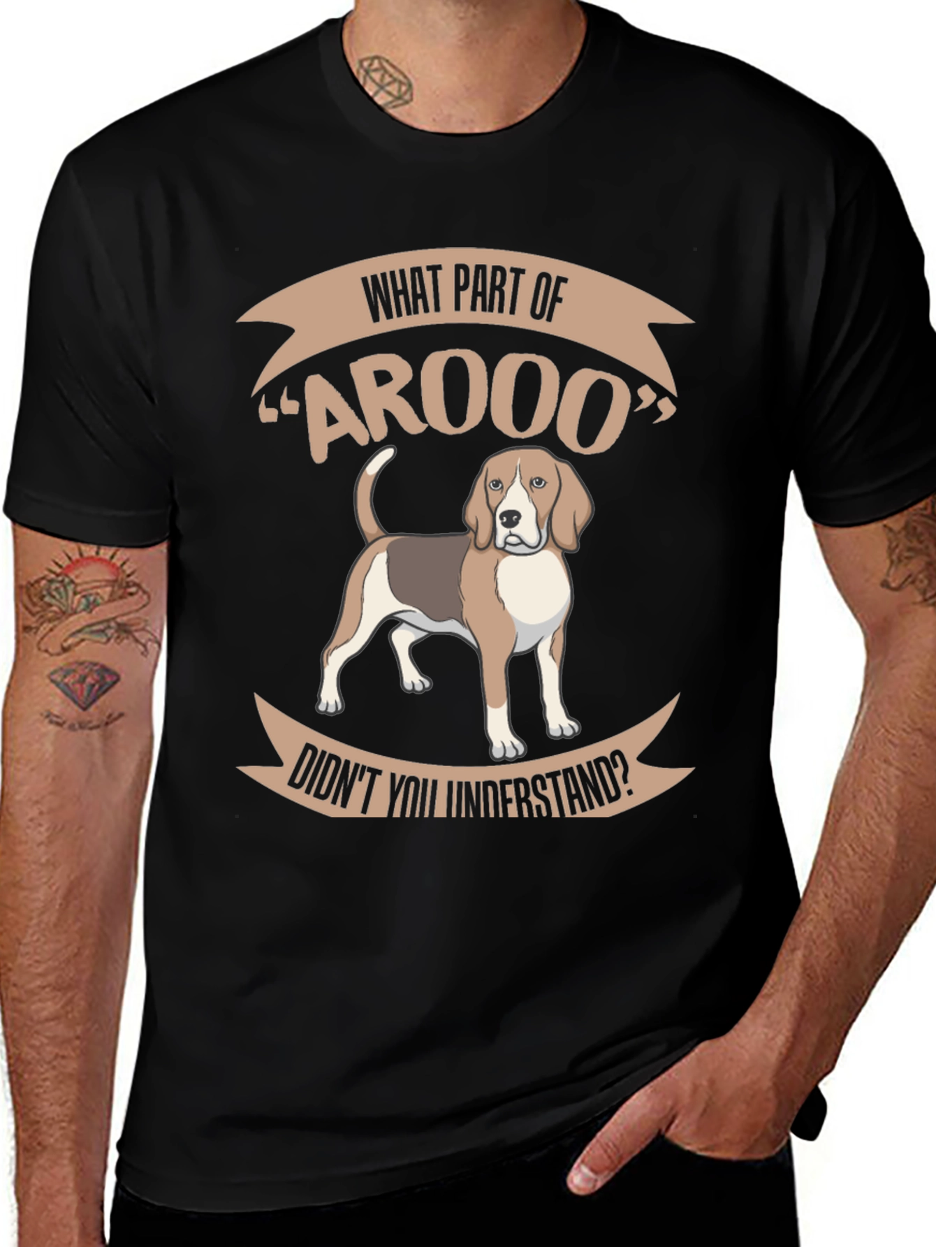 Funny Beagle AROOO T-Shirt