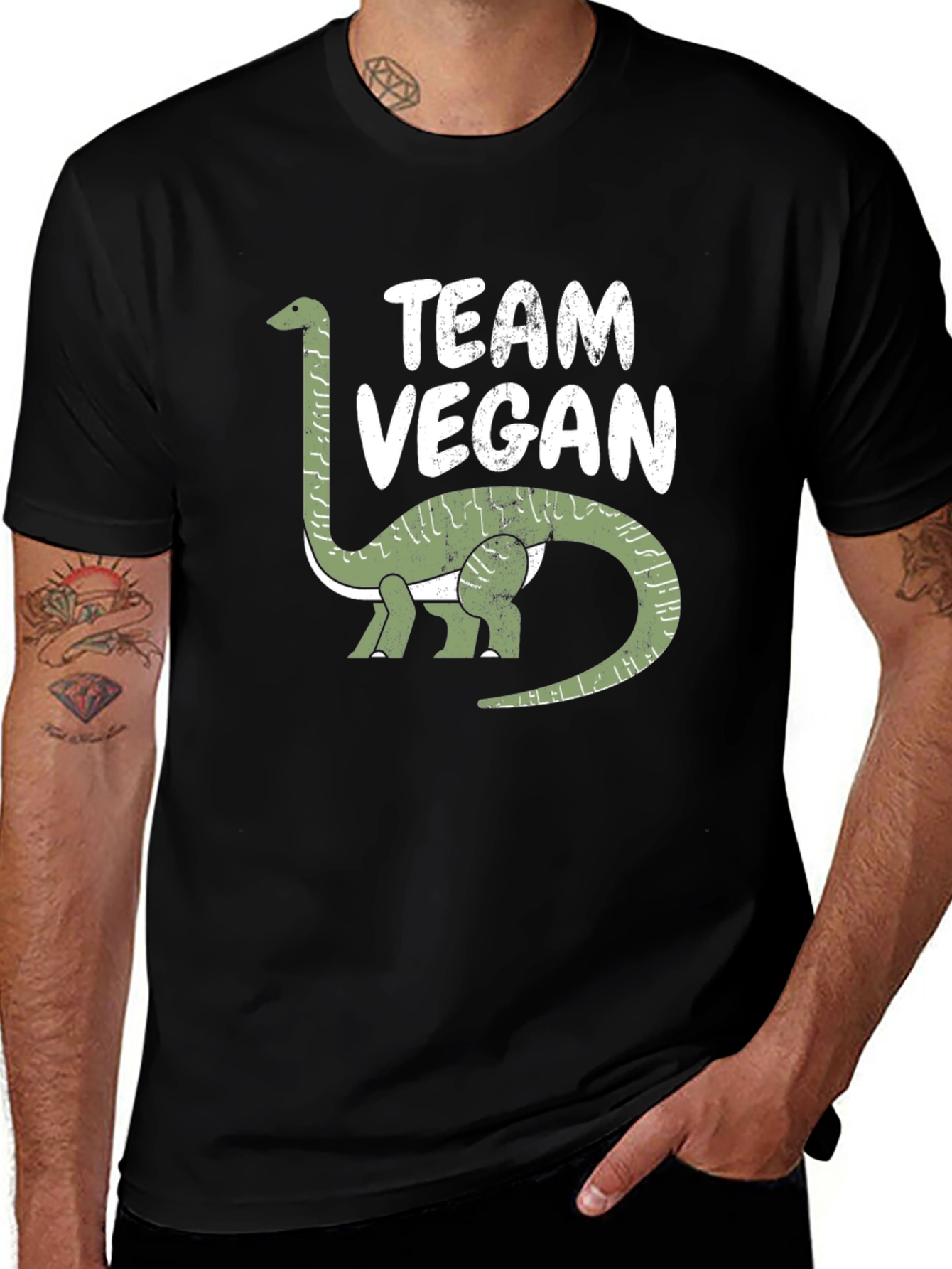 Team Vegan Dinosaur T-Shirt