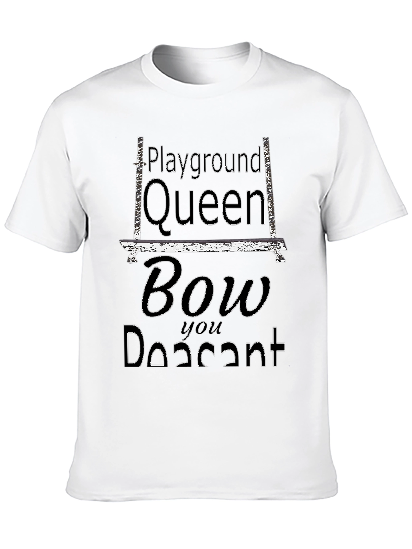 Playground Queen Black Graphic Tee