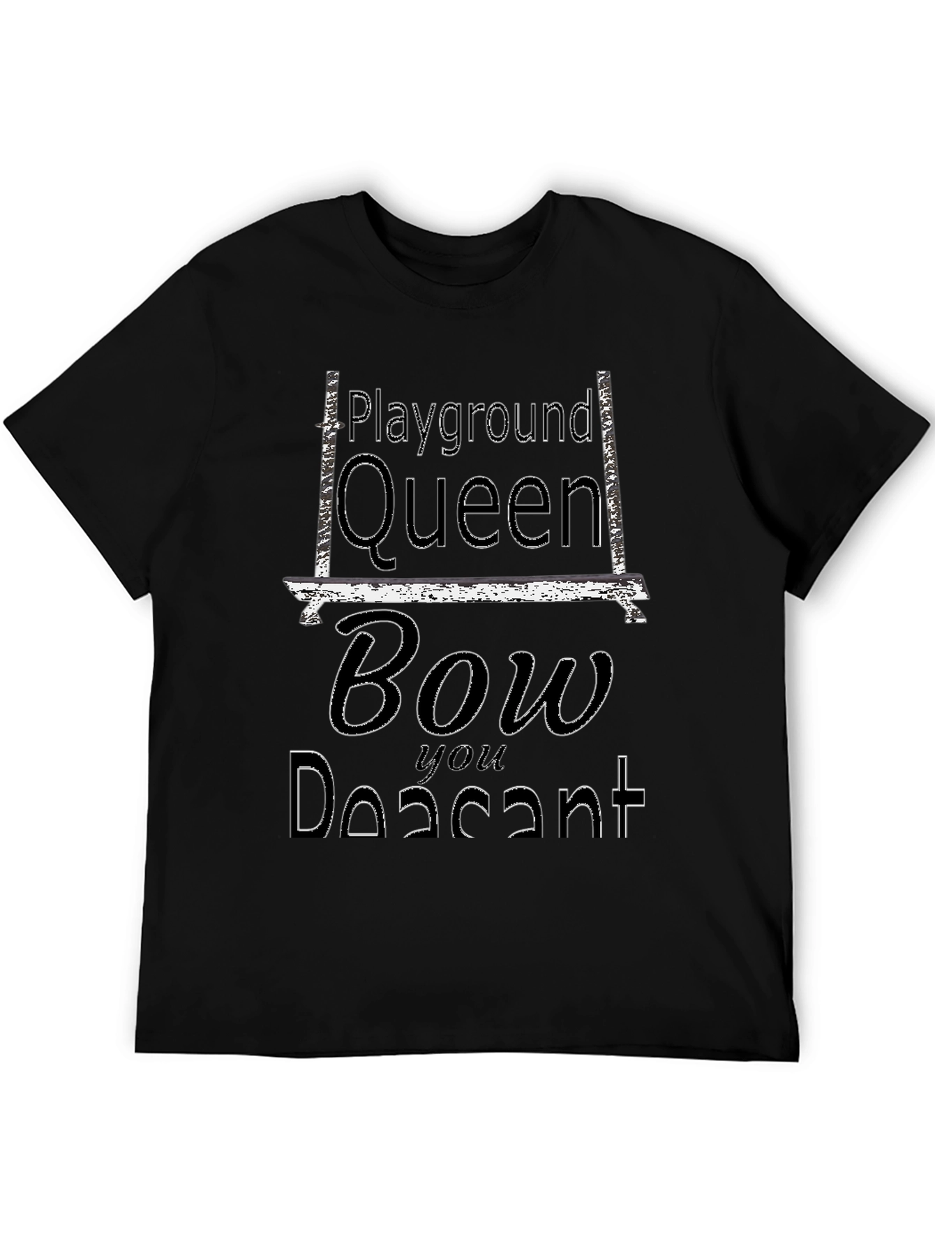 Playground Queen Black Graphic Tee