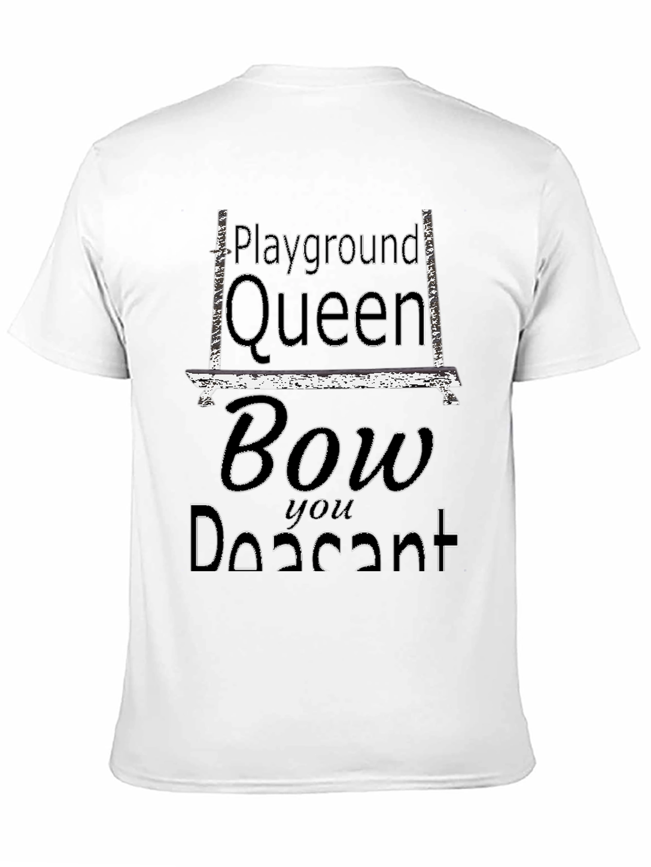 Playground Queen Black Graphic Tee