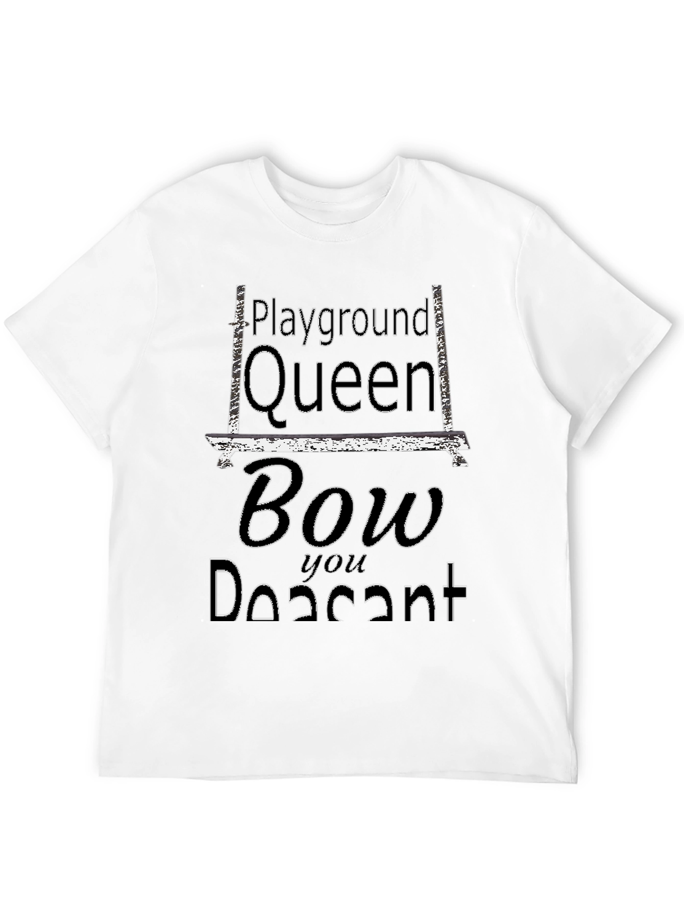 Playground Queen Black Graphic Tee