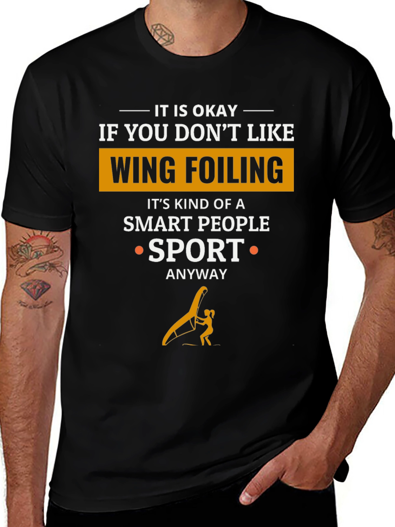 Wing Foiling Smart People Sport T-Shirt
