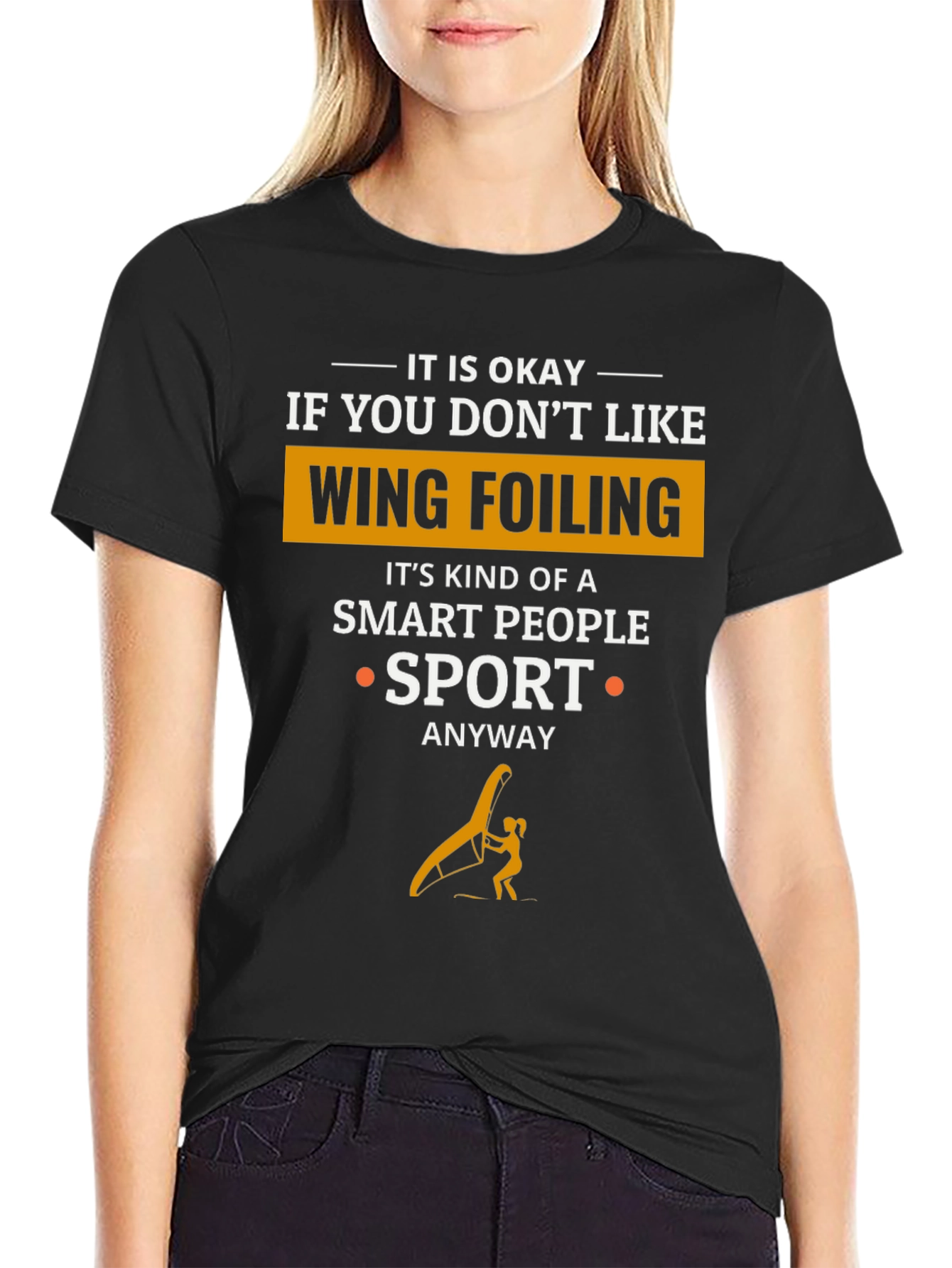 Wing Foiling Smart People Sport T-Shirt