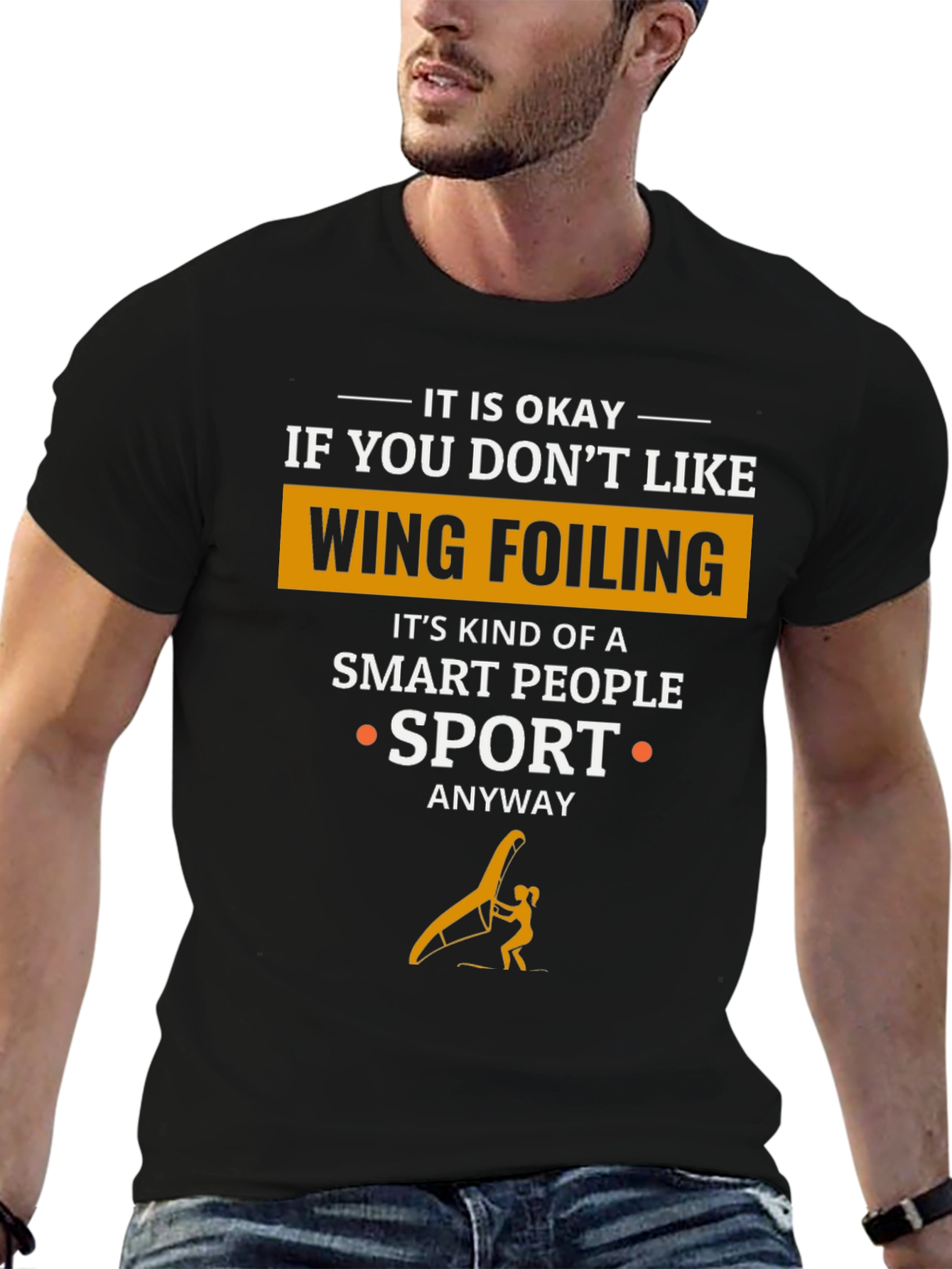 Wing Foiling Smart People Sport T-Shirt