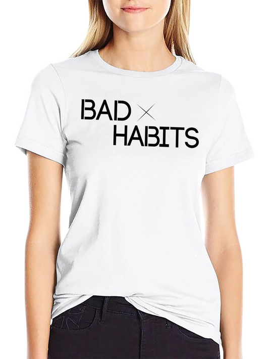 Bad Habits Black T-Shirt | Casual Streetwear Tee