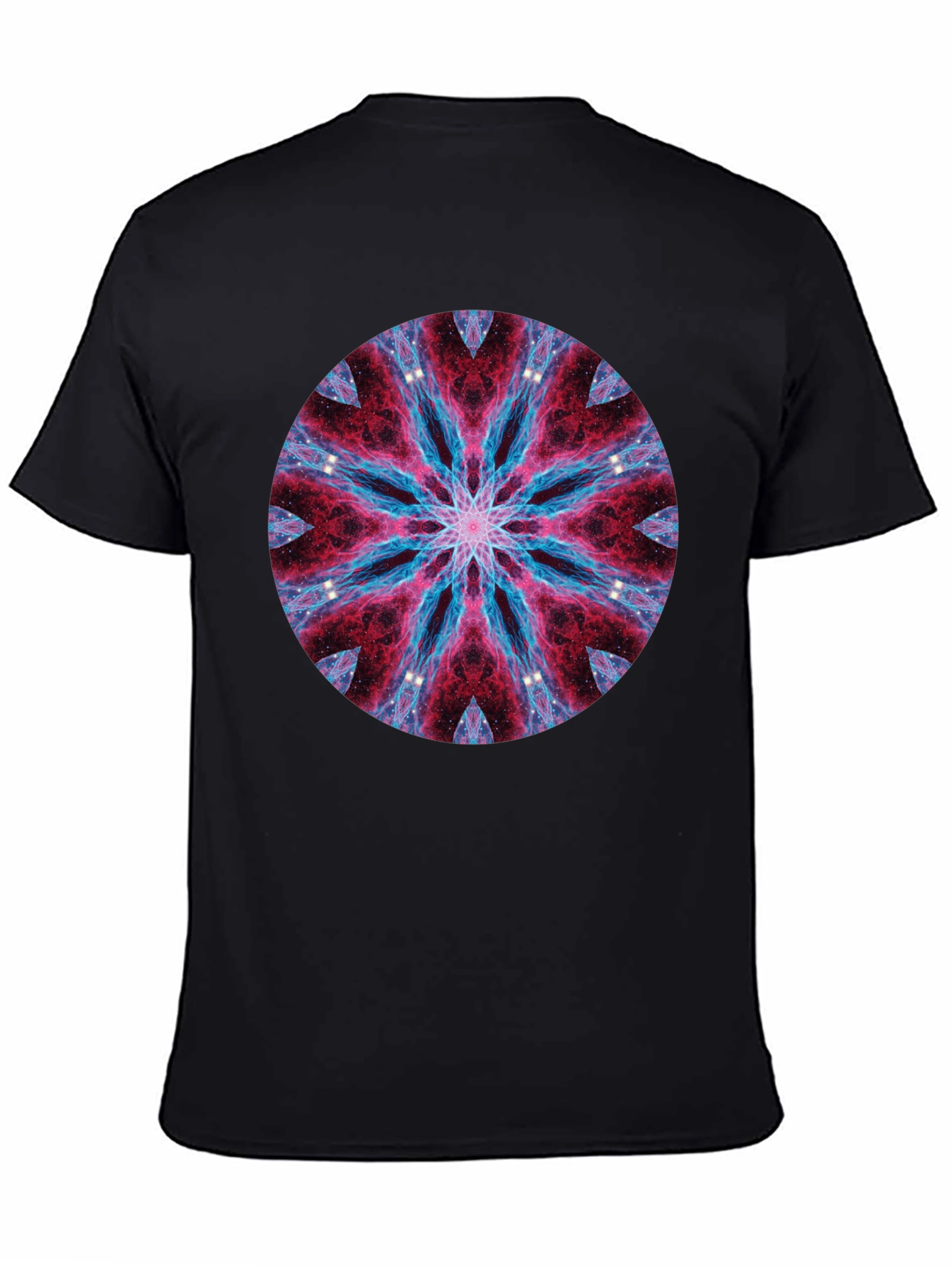 Cosmic Mandala Black T-Shirt